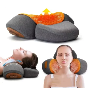 Smart Health Heated Compress Memory Foam Cervical Pillow With Vibration Relief Feature for Neck Massage