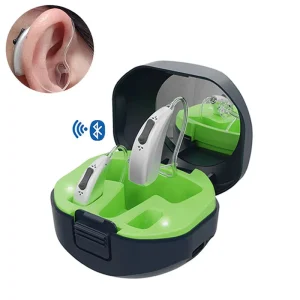 Smart Health OTC Oem Hearing Aid Digital Blue Tooth Bte Rechargeable Hearing Aids for Deafness Old Age
