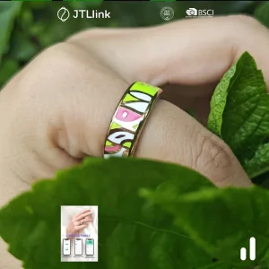 Smart Health Ring Stainless Steel Waterproof Sleep Heart Rate Tracker Smart Rings Fashion Intelligent Jewelry Android IOS