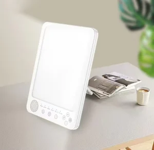 Smart Health SAD Lamp 9 Soothing Sounds White Noise Machine Light Therapy Lamp for Home Office Sleep Aid Light Therapy Lamp