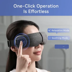Smart Heating Eye Mask with Relax & Soothe Modes Dry Eye Relief Steam Free Warm Compress Adjustable Temp Control
