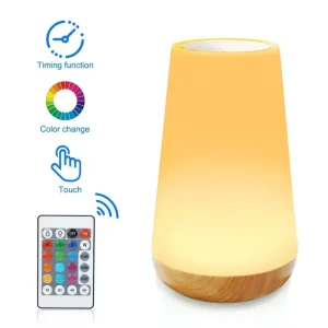 Smart Home ABS LED Table Lamp USB Touch Control Black Eco Friendly White Noise Sound Machine Night Light for Bedroom Nursery