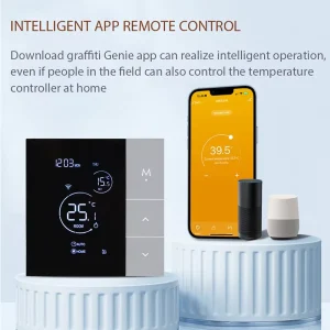 Smart Home Adjustment Wifi Thermostat with Child Lock Touch Screen Wifi Thermostat for Home Underfloor Water Heating Thermostat