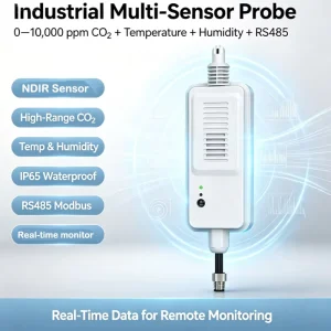 Smart Home Air Quality Monitor with CO2 Temperature & Humidity Sensor RS485 LoRaWAN
