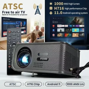 Smart Home Android Projector Portable 1080P Custom 1080P hd Smart Mini Beamer New USB Sealed Projector for Phone