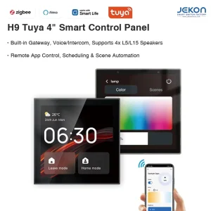 Smart Home Automation Hub with Voice Control and Central Display Built-in Zigbee Wi-Fi BLE Connectivity