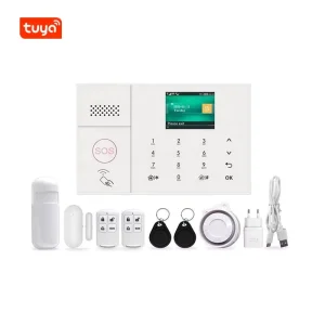 Smart Home Automation Mobile App Control LCD Dual Network Tuya Wifi GSM GPRS Wireless Home Security Alarm Systems