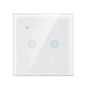 Smart Home Automation System 2 Gang WiFi Smart Switch WiFi Led Light Touch Switch