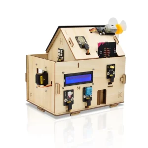 Smart Home Automation Wooden House DIY Project Kids Program Solar Energy Panel Starter Kit for MicroBit