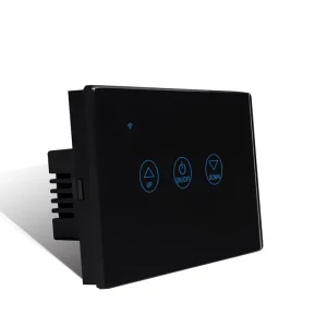 Smart Home Black 3Gang Wifi Switch with Neutral Line