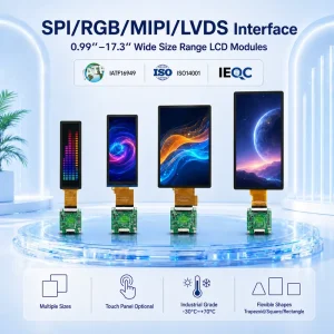 Smart Home Display Automotive LCD Display 0.99-17.3″ Screen Panel RGB MIPI SPI LVDS EDP TFT LCD Display