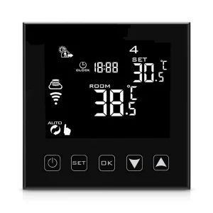 Smart Home Electronic Devices Smart Thermostat with WIFI Modern Design Hotel & Hospital Use 5+2/6+1/7-Day Programming
