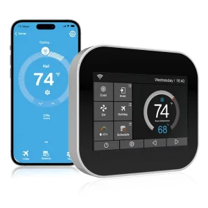 Smart Home & Hotel Color Screen Touch Thermostat with Wi Fi App Control for Air Conditioning Floor Heating Temperature Control