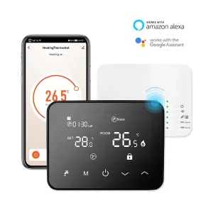 Smart Home Integration Modern Design Digital WiFi Thermostat Energy Efficient Water Heating System for Apartments Remote Access