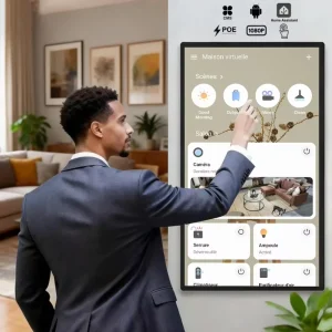 Smart Home Interactive Display 21.5/24/27/32 HD Ultra Wall Touchscreen Digital Signage Android TOPS AI Optional POE for Business