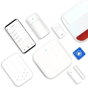 Smart Home Intrusion Alarm System 100 Zones Kit for House/Shop/Villa Wireless Security with TCP Network APP Control Made Plastic