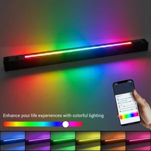 Smart Home LED RGB Linear Architectural Lighting 1200mm 60W Pendant APP Control Aluminum Up Down 2ft 4ft 8ft Linear Lamp