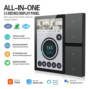 Smart Home Products 3.5 Inch WiFi Zigbee Hub Compatible With IR Control Works With Alexa Google Tuya for Whole House Automation