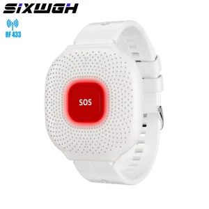 Smart Home RF433 Wireless Personal Alarm Emergency Call Button for Elderly Safety Wearable Neck Strap SOS Call Wristband