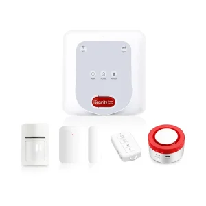 Smart Home Security Burglar WiFi GSM Alarm System with 433MHz Wireless Two-way Audio Intercom Auto Arm/Disarm