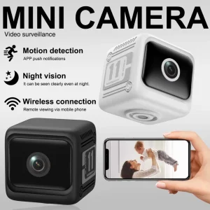 Smart Home Security Camera 130° Wide Angle HD Night Vision WiFi IP CCTV Mini Cam With TF & Cloud Storage