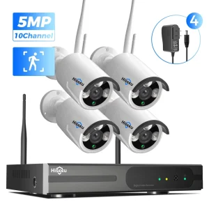 Smart Home Security Cctv Camera System Wireless Surveillance Wifi Nvr Kit Outdoor 5MP 8 Channel Wireless Security Camera