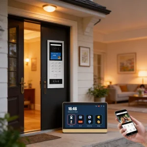 Smart Home Security System IP 10 Inch Video Intercom With Digital Code