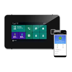 Smart Home Security System with Fingerprint & Touch Screen Access Tuya APP WiFi GSM Alarm Plastic Material