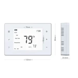 Smart Home Thermostats 3 Heat 2 Cool 24v AC Wifi Thermostat 2 Heat 2 Cool HVAC Systems for North America Market Equipment