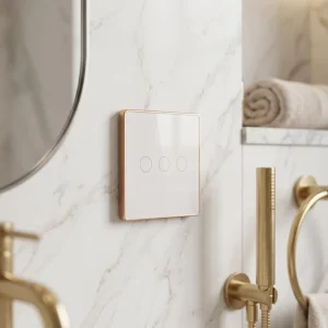 Smart Home Touch Sensitive Glass Panel Hands Free Voice Control Wall Light Switch