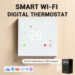 Smart Home Wi-Fi Digital Floor Heating Thermostat Multi-functional Modern Thermostats Compatible with Smart Home
