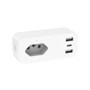 Smart Home WiFi Socket With USB A+C Charger Power Meter Voice Control Timing Smart Plug