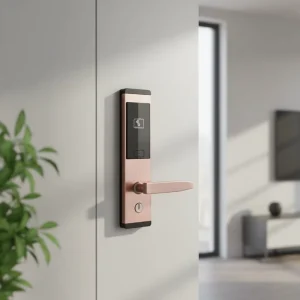 Smart Hotel Management System Lock Card Digital Electronic Safety Keyless Stainless Steel Handle Security Hotel Door Lock
