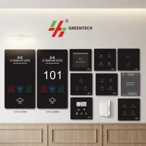 Smart Hotel Room Management Control System Smart Light Wall Switch (Aluminum/Plexiglass/PC Wired/ Mesh CE
