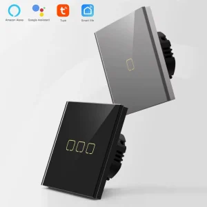 Smart House System Glass Touch Wifi Home Kit Electrical Wall Smart Wireless Zigbee Light Switch With Quick Wiring