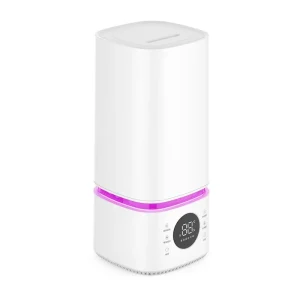 Smart Humidifier with 7 LED Colors Adjustable Humidity Levels and Whisper Quiet Operation for Better Sleep