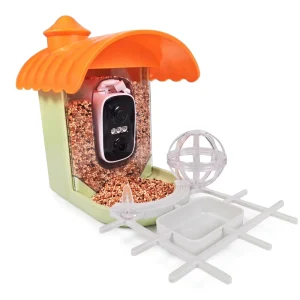 Smart Hummingbird & Birds Feeder with Camera AI Identification WiFi Wireless Solar Powered ABS for Garden