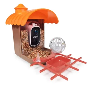 Smart Hummingbird Feeder Camera HD AI Bird Recognition Automatic Sustainable Plastic Outdoor Solar Powered for Garden