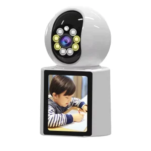 Smart Indoor WiFi Camera with Human Detection Sound Light Alarm Pet Home Camera