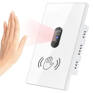 Smart Infrared Sensor Switch Human Body Sensing Touch-Free Panel Smart Voice 10A 2.4Ghz WiFi Switch IP20