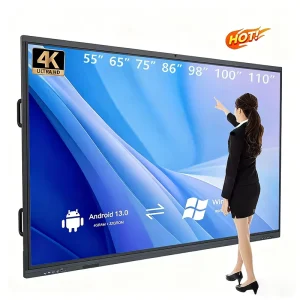 Smart Interactive Board 55 65 75 85 86 98 4k Lcd Interactive Flat Panel Android Digital Teaching Board for Classroom Education
