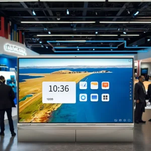 Smart Interactive Smart Board 20 Point Touch 4K LCD Digital Signage Floor Standing Advertising Display Android Windows