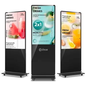 Smart Interactive Touch Screen Kiosk Vertical LCD Advertising Display Wayfinding Floor Standing Digital Signage Totem