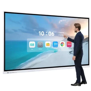 Smart Interactive Whiteboard 55/65/75/85/98/110 Inch 4K 20-Point Touch LCD with Aluminum Frame for Classroom Smart Board