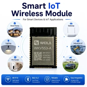 Smart IoT Wireless Module WiFi 6 BLE 5.2 for Smart Home Gateway Industrial IoT