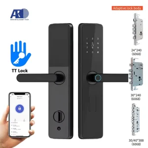 Smart Keyless Entry Fingerprint Door Lock With Handle Digital Door Lock