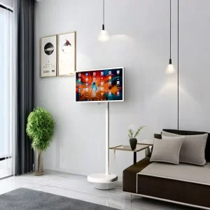 Smart LCD Screen Smart Display Mobile Android 12 System 4+64GB HD 1080P Smart Display Mobile TV for Home Business Gaming
