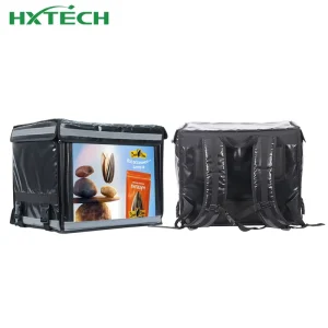 Smart LED Display Delivery Backpack Digital Advertising Bag for Food Delivery Outdoor Promotion