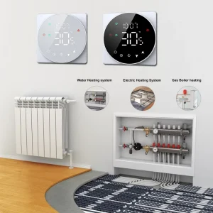 Smart LED Display Programmable Room Thermostat Wireless Wifi Thermostat for Hydronic Electric Underfloor Infrared Heating System