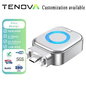 Smart LED Glowing Charging Station 140W Auto Power-off Full Charge Separator Battery Safety For Laptop Phone